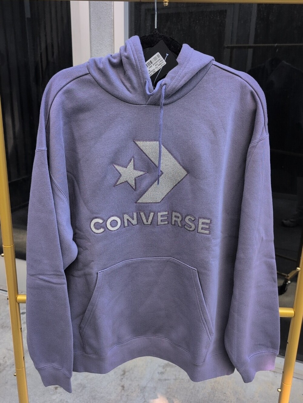 Unisex Converse Lavender Pullover Hoodie Size Medium NWT You